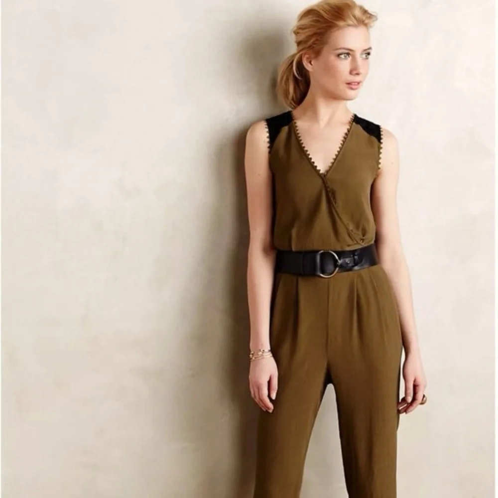 Size 8 Anthropologie Leifsdottir Sani Jumpsuit - Picture 3 of 6